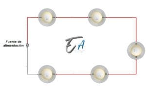 Conexión de un circuito en serie