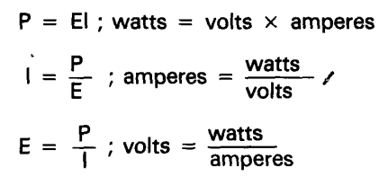 Potencia eléctrica como ley de ohm