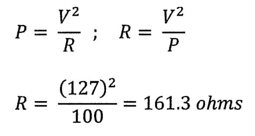 Ejercicio potencia eléctrica