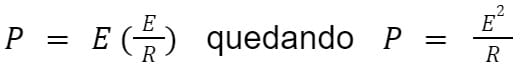 fórmula de la potencia eléctrica