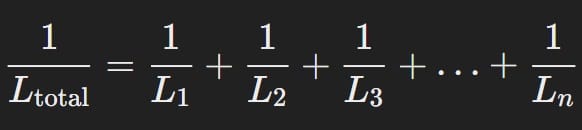 Inductancia equivalente de un circuito en paralelo 2