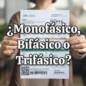 Suministro de electricidad monofásico, bifásico o trifásico para una vivienda